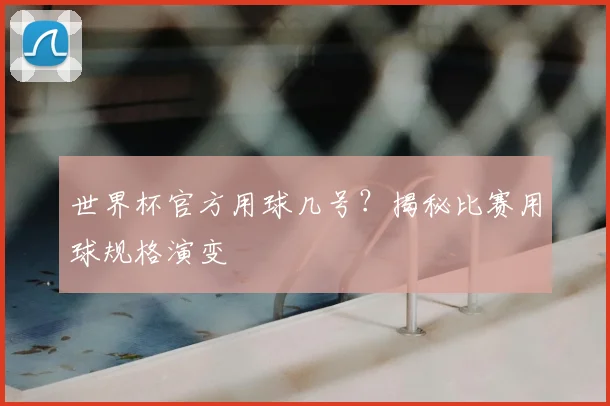 世界杯官方用球几号？揭秘比赛用球规格演变